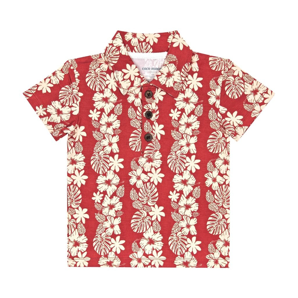 Vintage Aloha Bamboo Polo Shirt