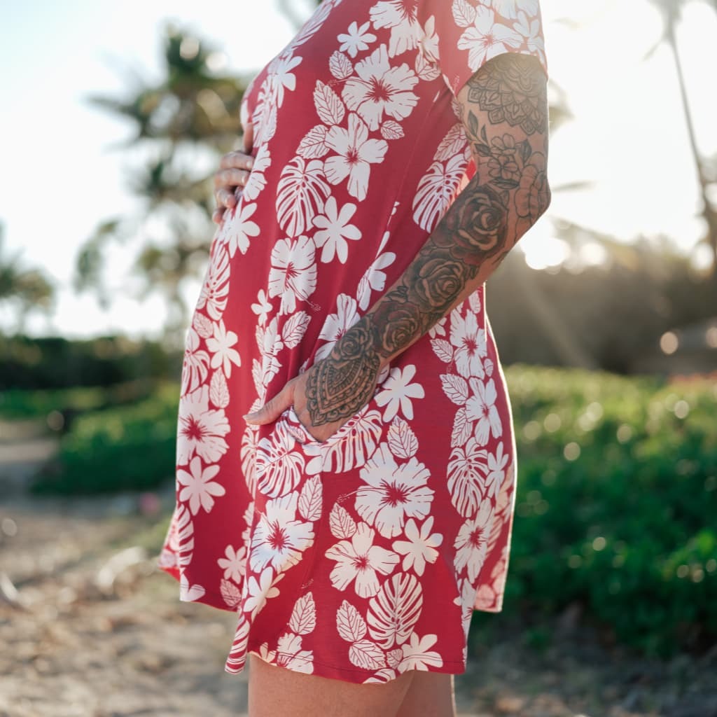 aloha dress women Vintage Aloha Women's A-line Swing Dress 2X-Large