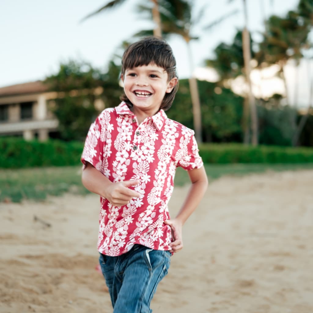 Vintage Aloha Bamboo Polo Shirt