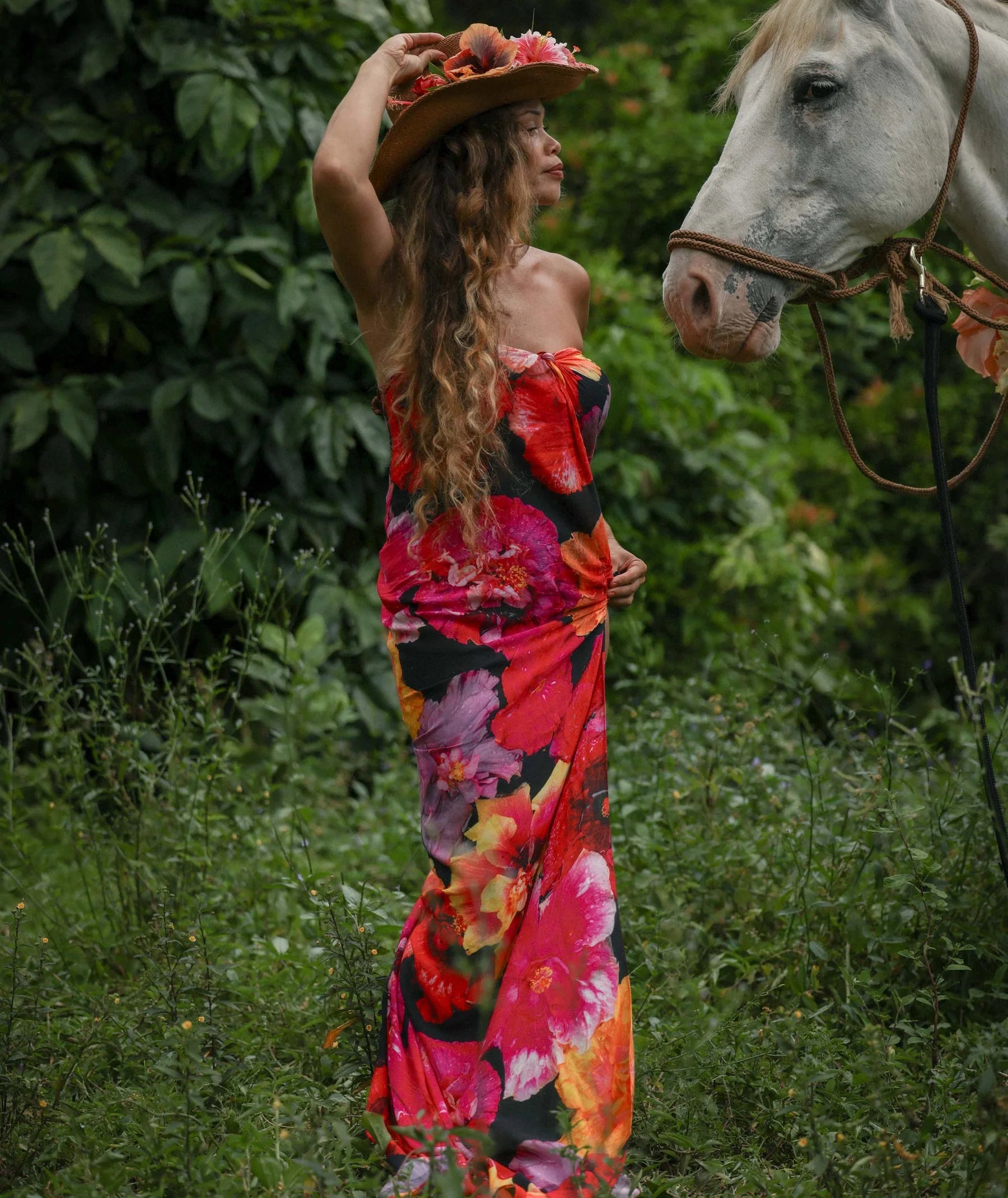 Hibiskiss Moon Pareo with Ocean Dreamer