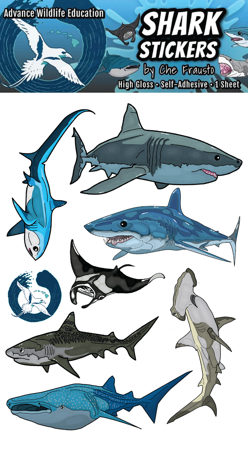 Shark & Ray Sticker Sheet