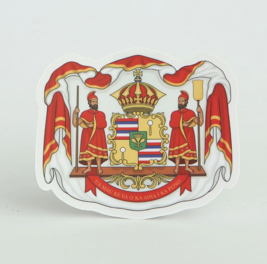 Pop-Up Mākeke - Friends of Iolani Palace - Coat of Arms Sticker