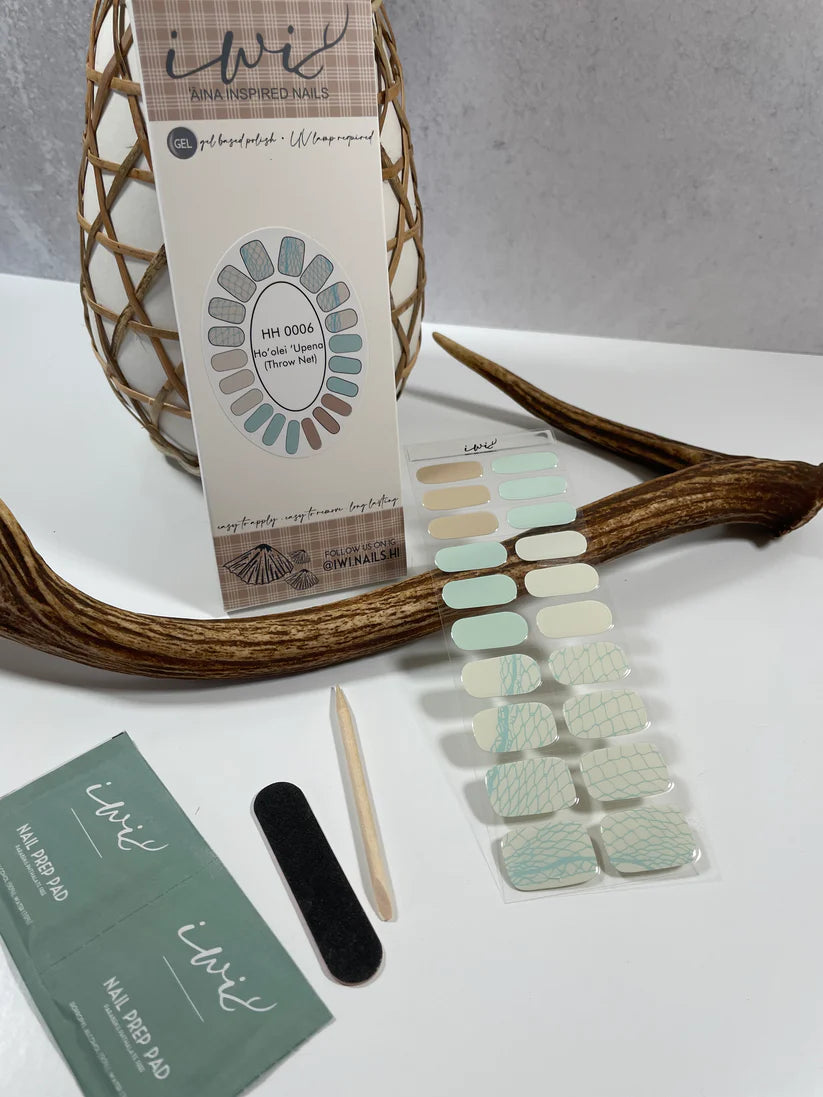 Gel Nail Strips - Holoholo Colletion: Hoʻolei ʻUpena