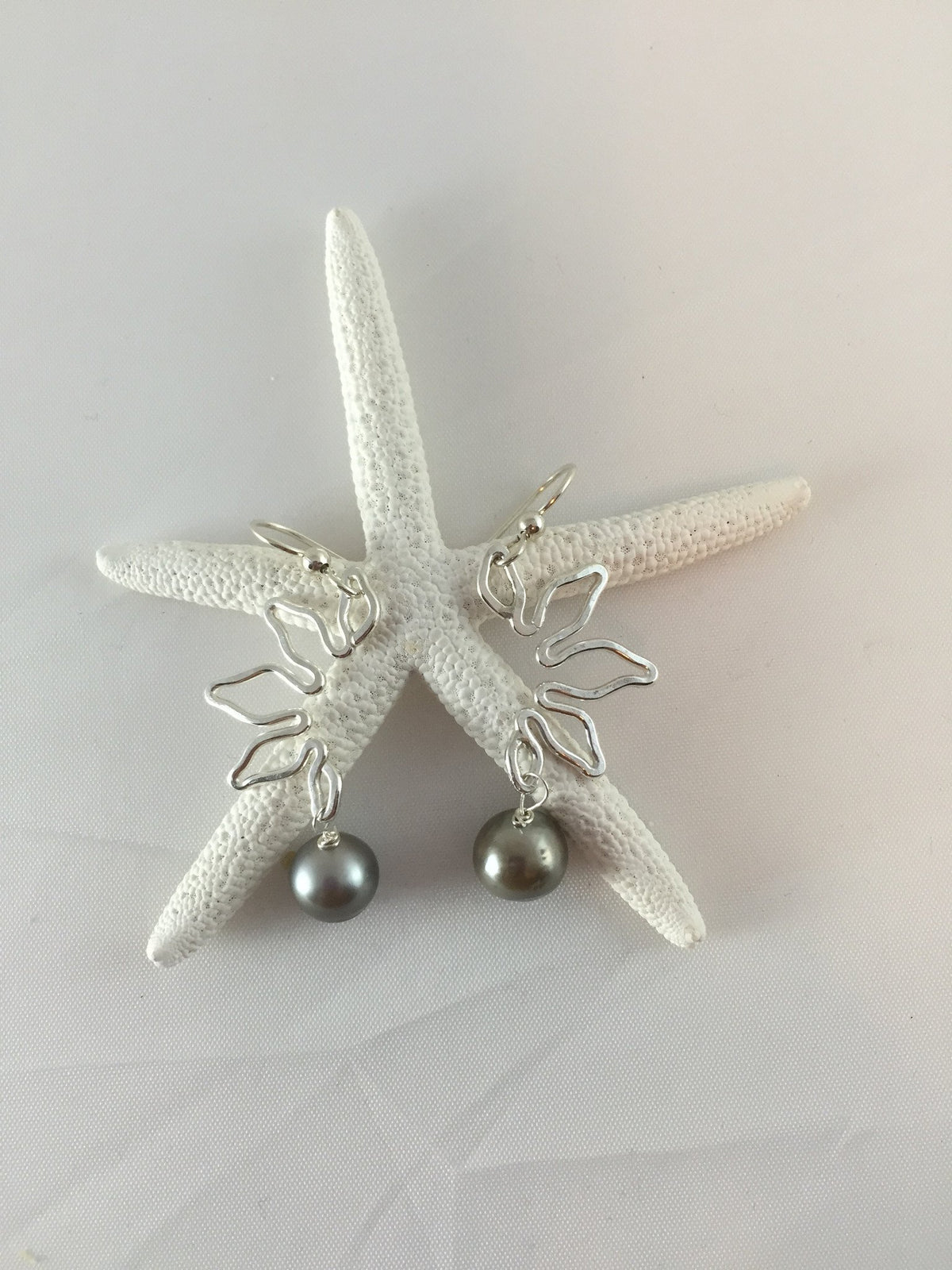 Naupaka Dangles with Tahitian Pearls