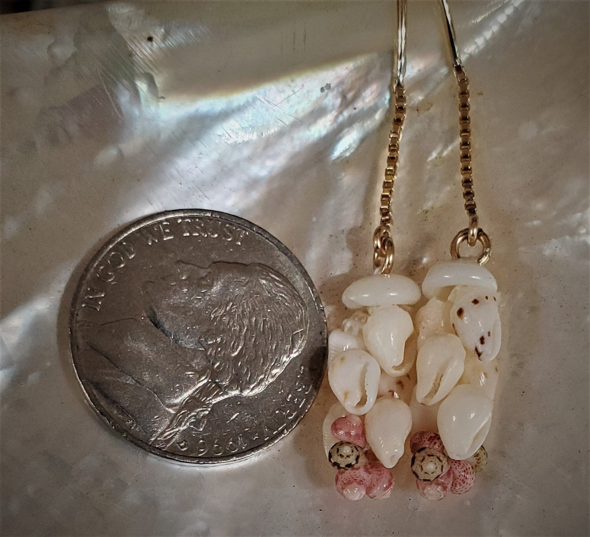 Kipona Earring with 14K GF chain