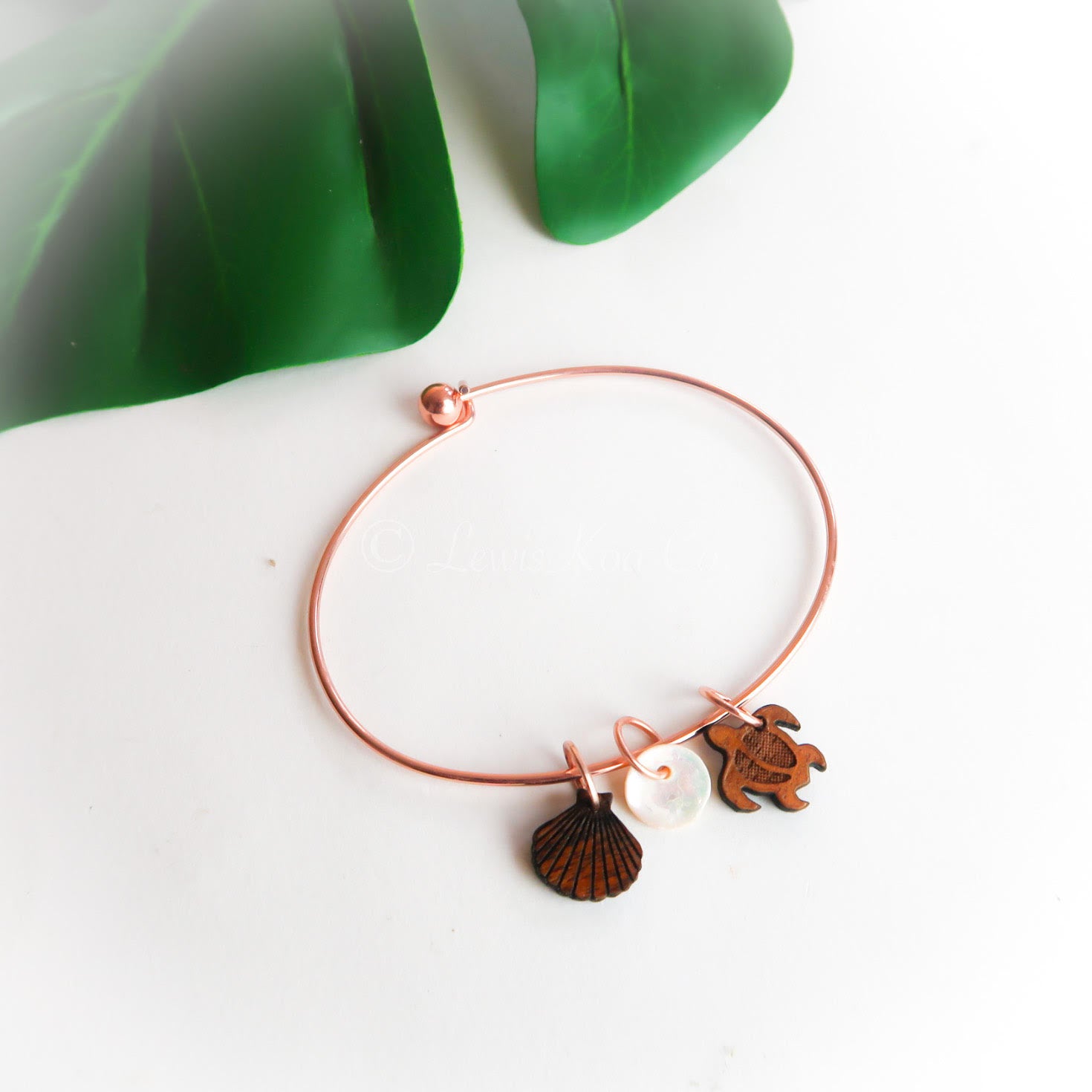 Koa Charms Bracelet, rose gold