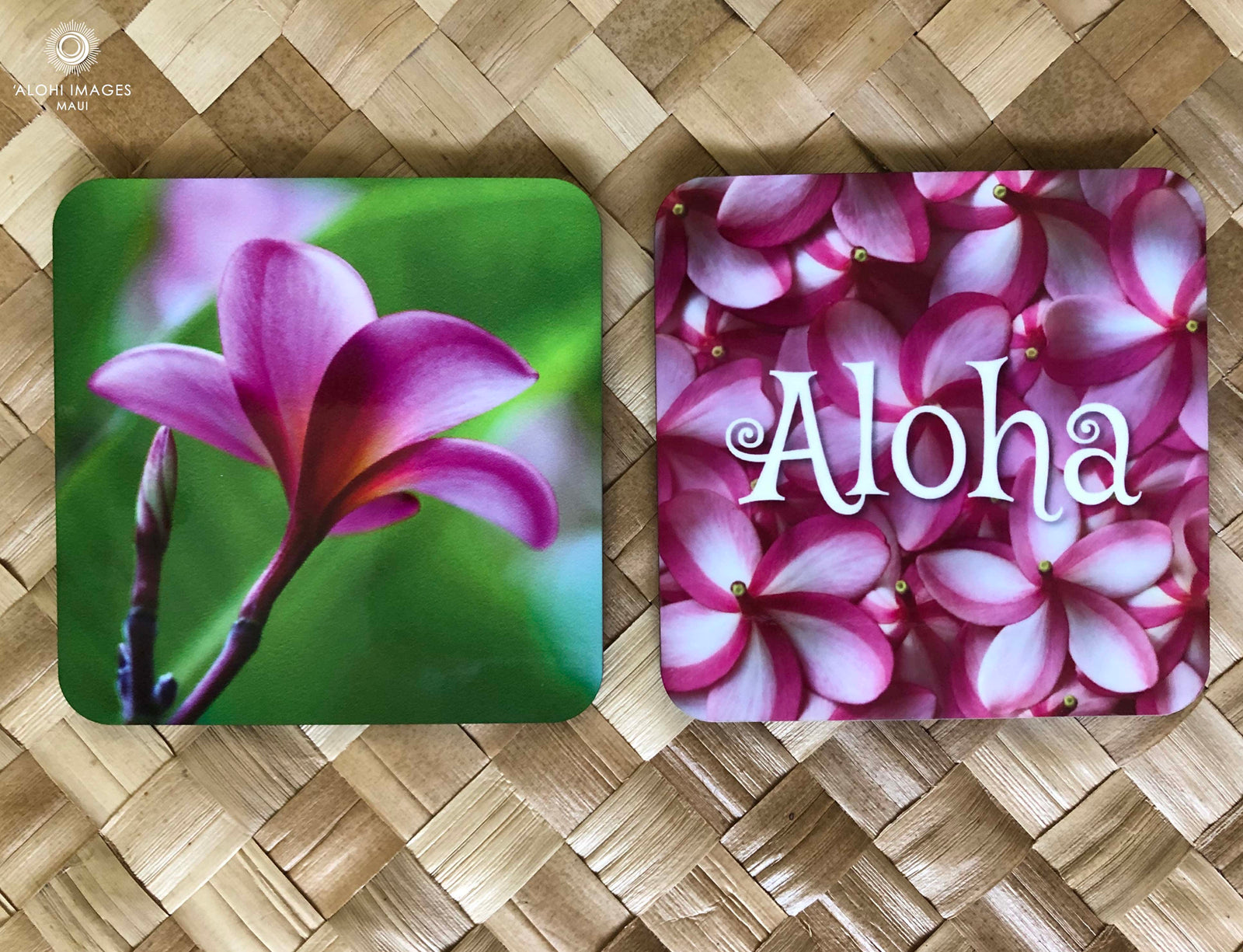 Photo Coasters - Pua Melia Plumeria