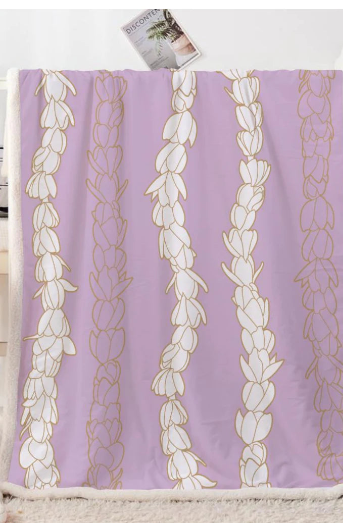 Pīkake Lei Blanket - Pink