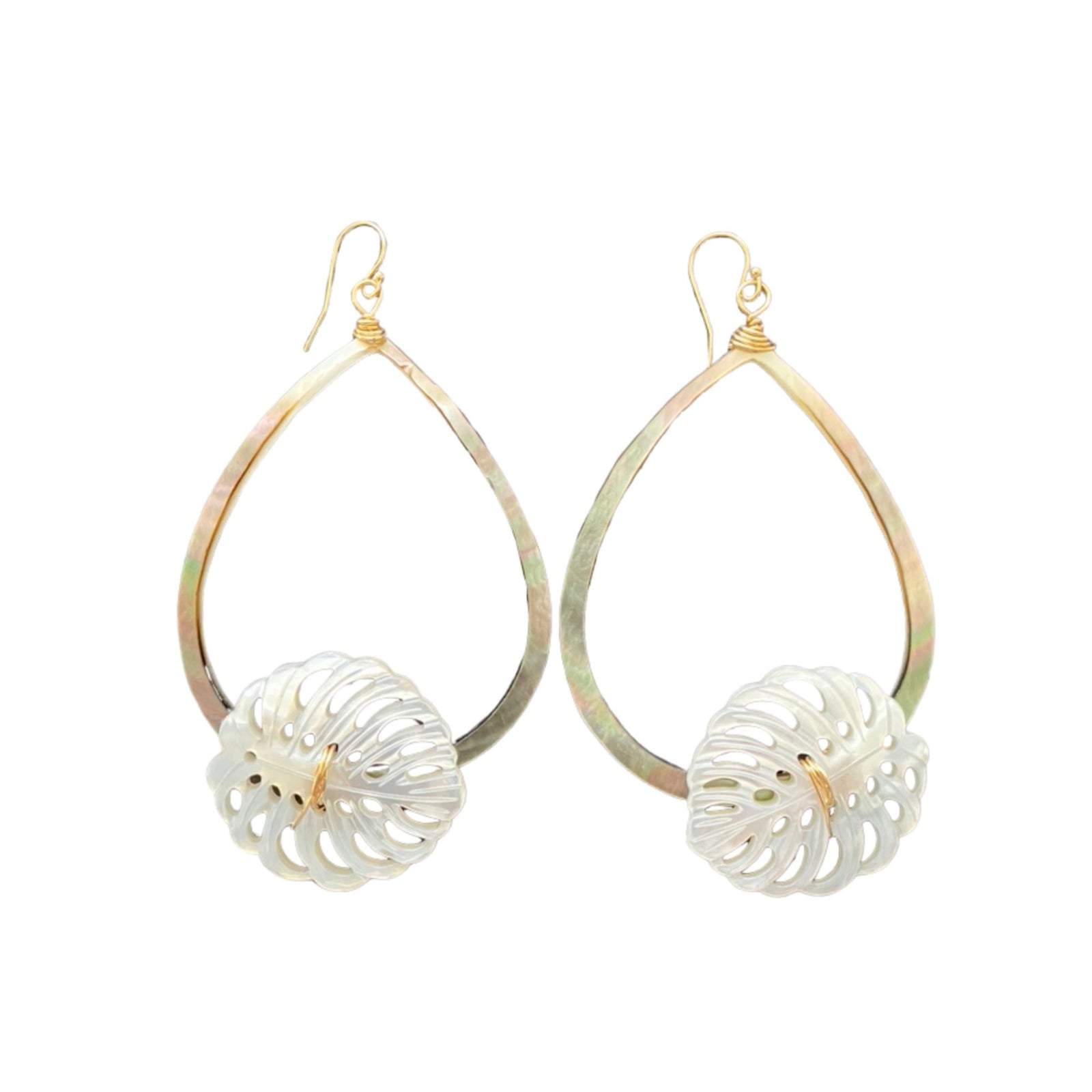 Pop-Up Mākeke - 21 Degrees North Designs - Haku Hoop Earrings