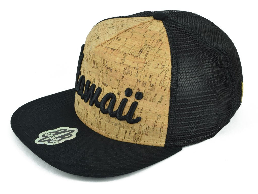 Pop-Up Mākeke - 808 Clothing - Hawaii 3D Flat Bill Hat - Side View