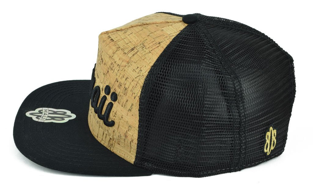 Pop-Up Mākeke - 808 Clothing - Hawaii 3D Flat Bill Hat - Side View