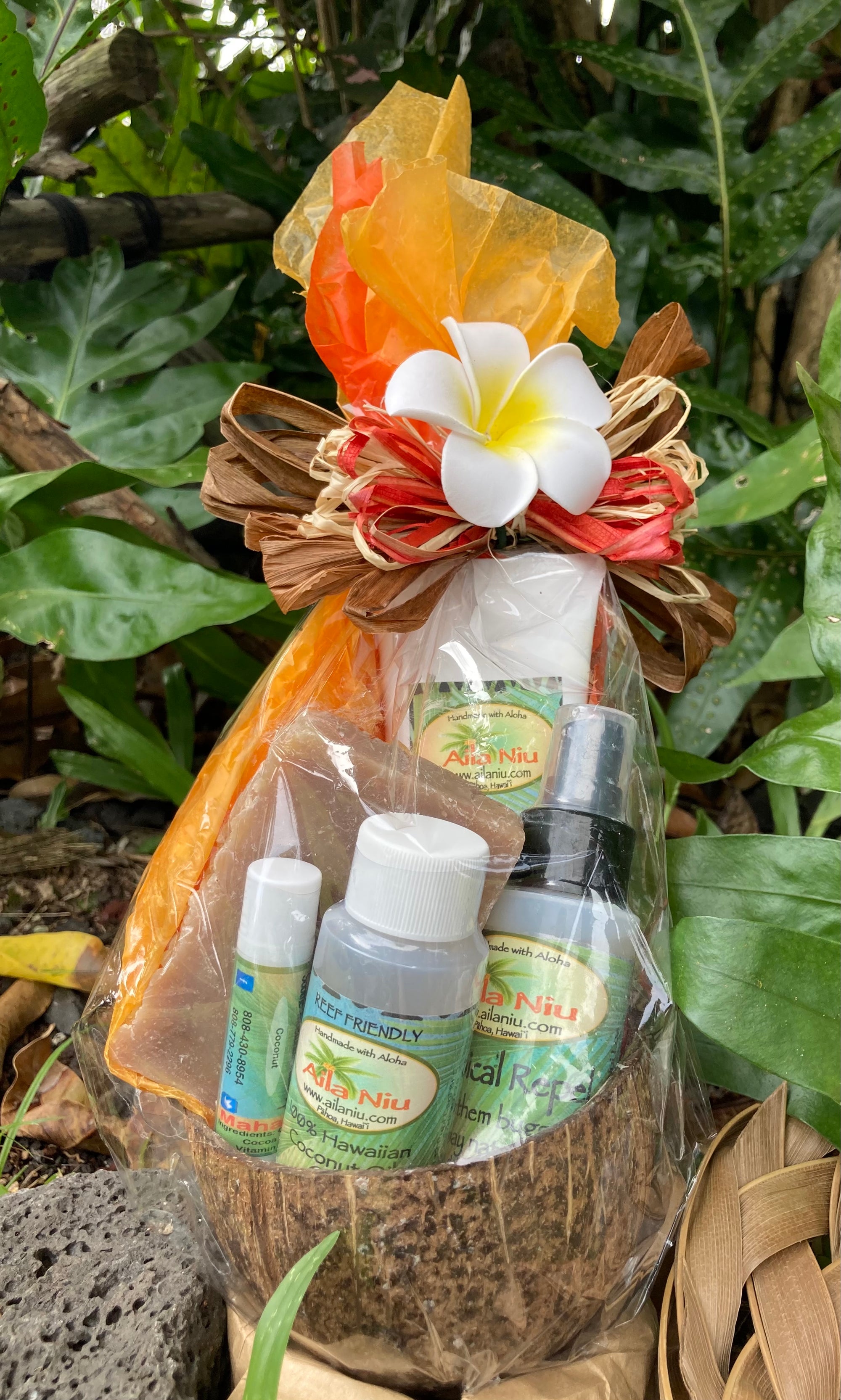 Pop-Up Mākeke - Aila Niu Hawaii - Hawaiian Coconut Bowl Skincare Set