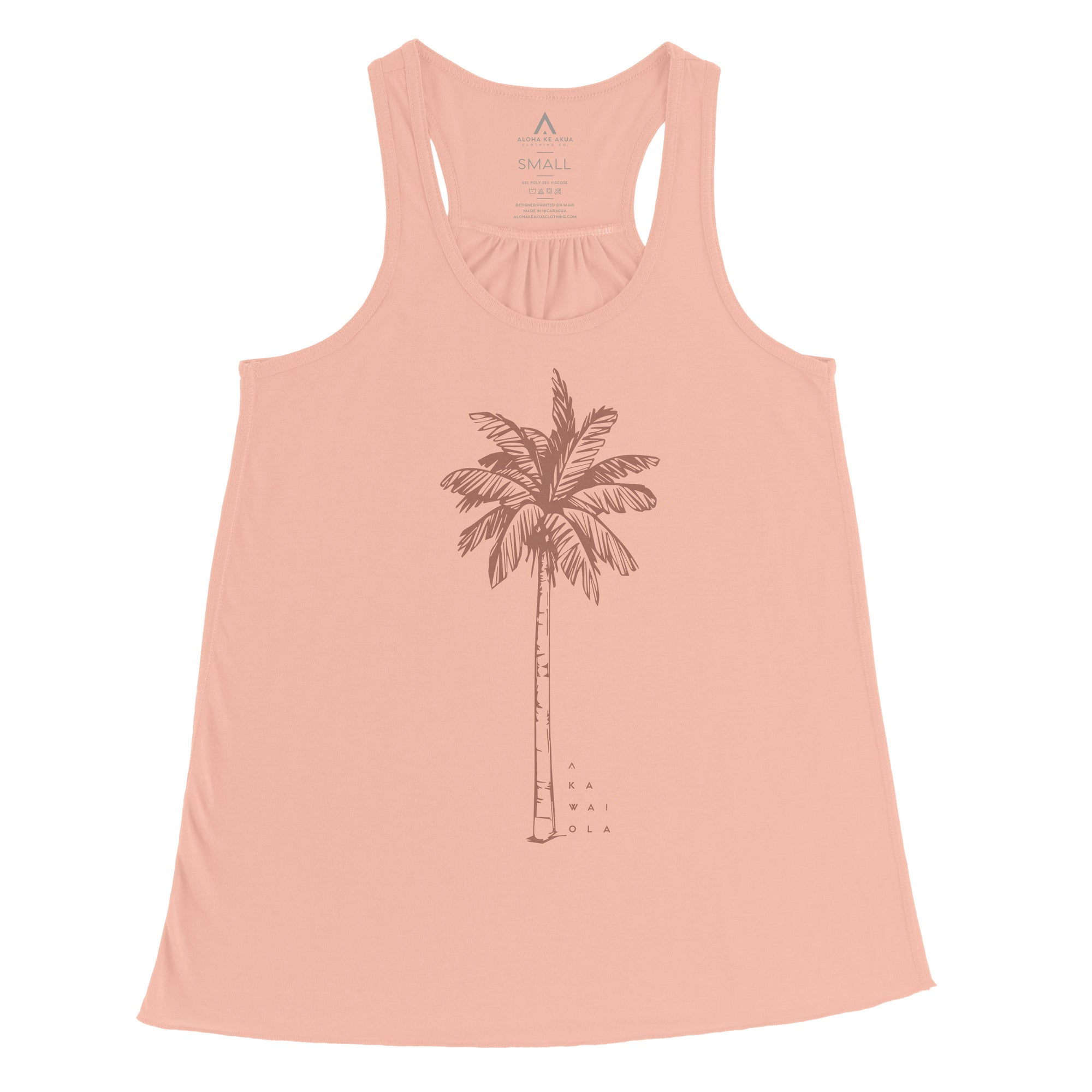 Pop-Up Mākeke - Aloha Ke Akua Clothing - Ka Wai Ola Women's Tank Top - Peach