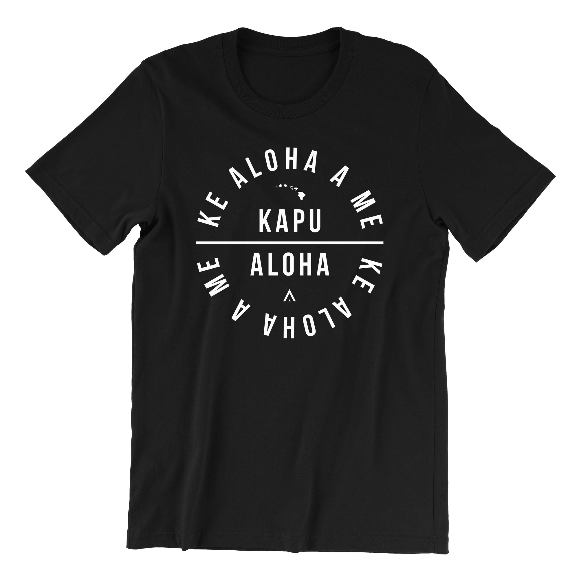 Pop-Up Mākeke - Aloha Ke Akua Clothing - Kapu Aloha Men's Short Sleeve T-Shirt - Black