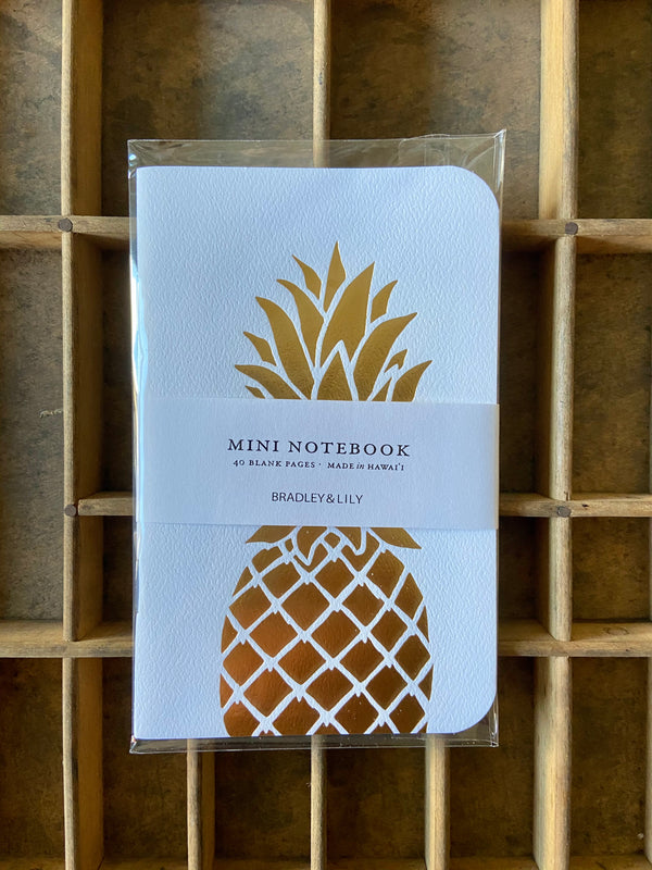 Foil Pineapple Mini Notebook | Pop-Up Mākeke - The Mākeke