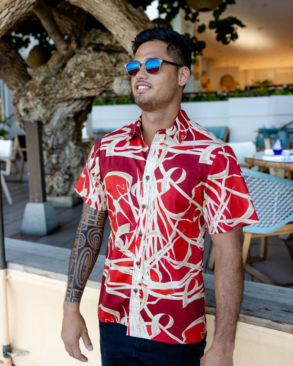 Jungle Juice Aloha Shirt Red main image 1