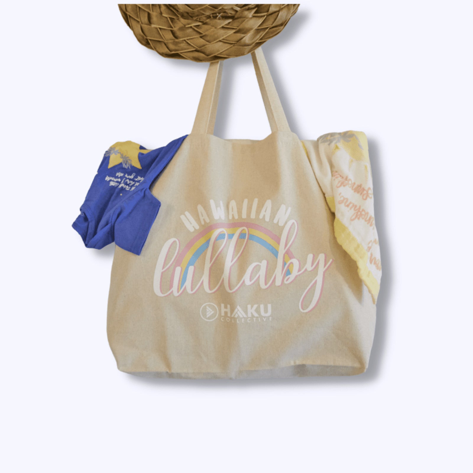 Pop-Up Mākeke - Haku Collective - Hawaiian Lullaby Mama Tote Bag