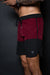 Pop-Up Mākeke - Hawaii's Finest - Burgundy Performance Shorts - Side View