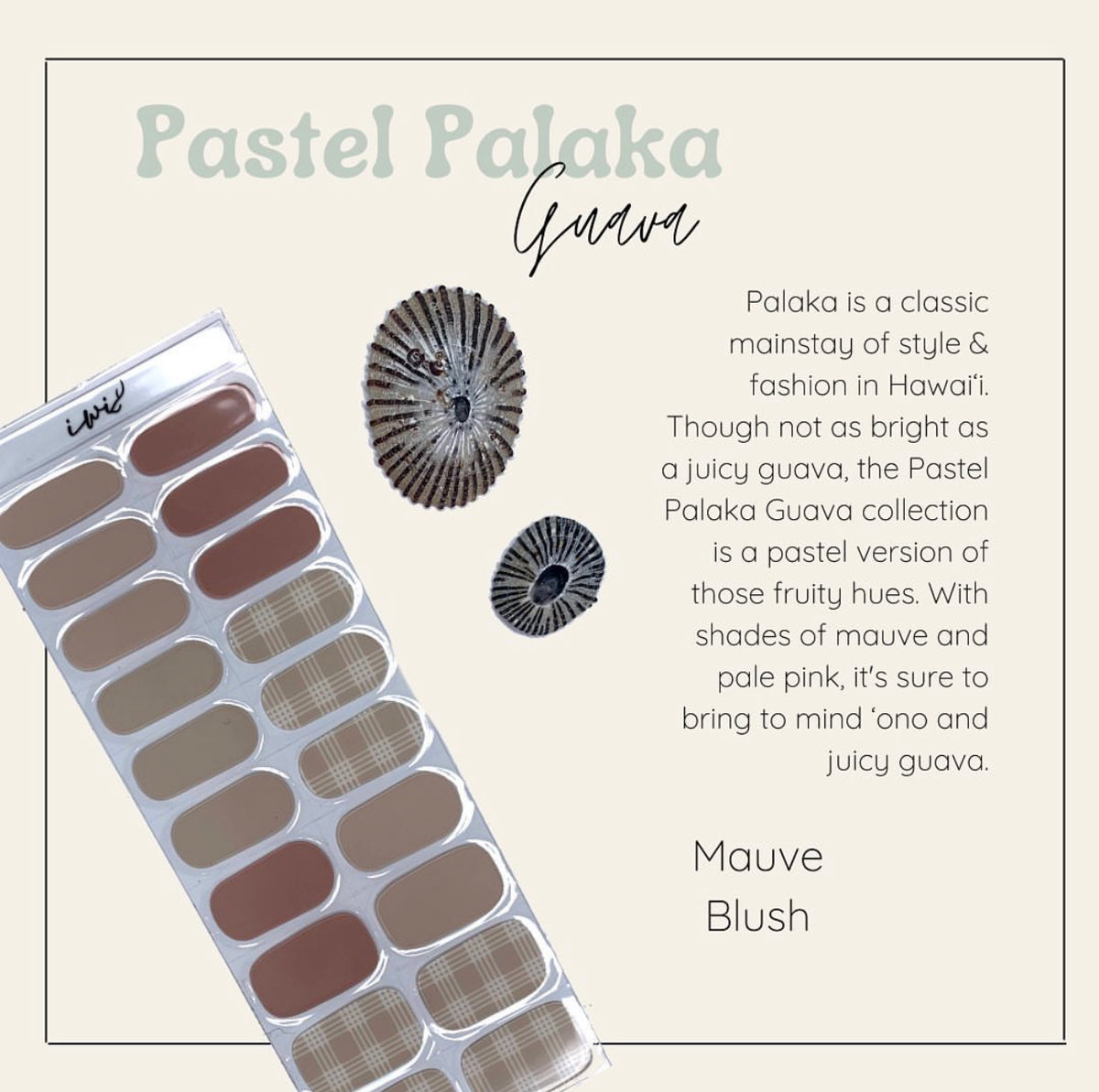 Pop-Up Mākeke - Iwi Nails - Gel Nail Strips - Palaka (Pastel Guava) - Information