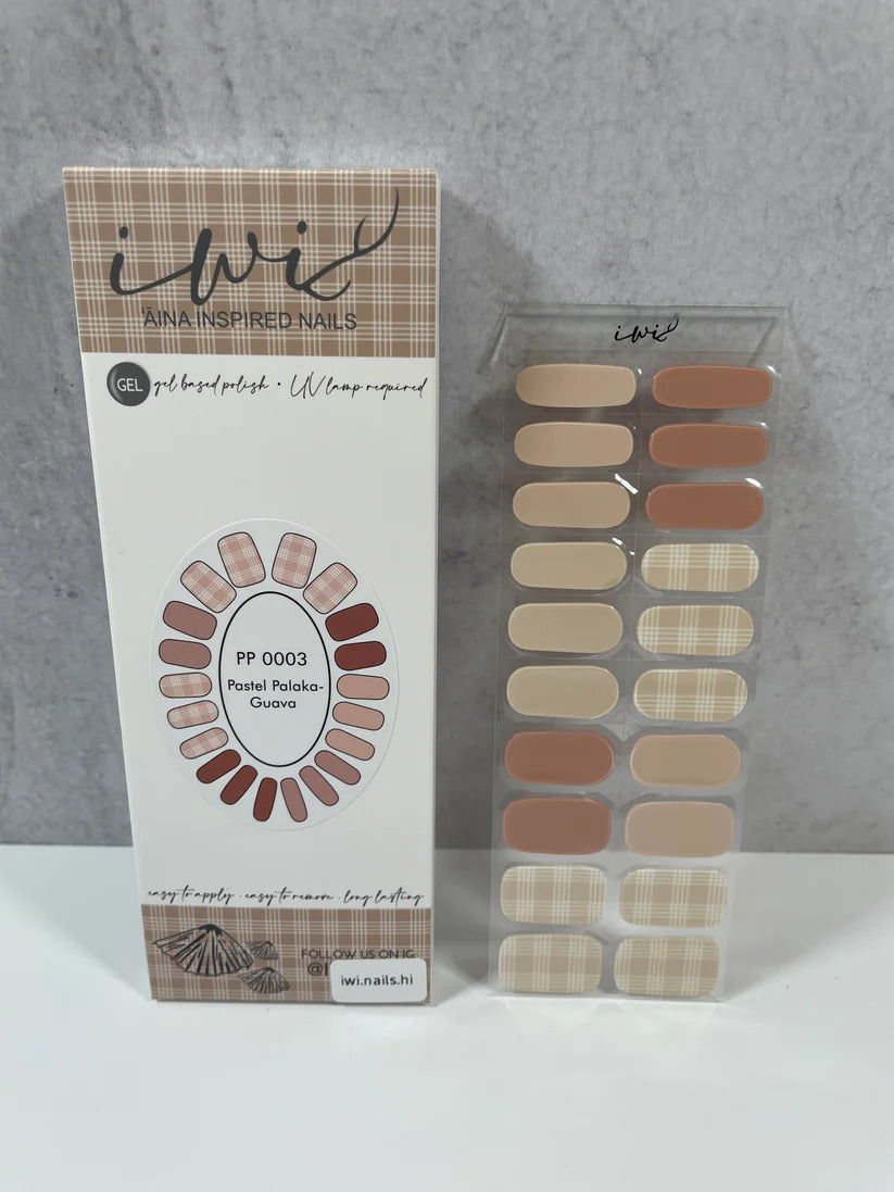 Pop-Up Mākeke - Iwi Nails - Gel Nail Strips - Palaka (Pastel Guava)