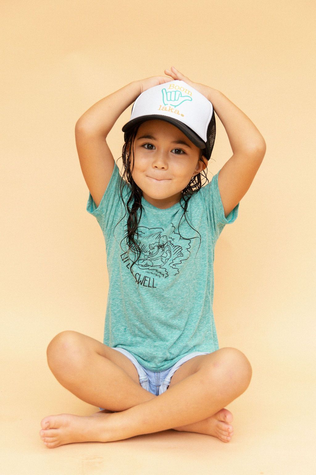 Pop-Up Mākeke - Izzy and Luke - Life Is Swell Keiki Short Sleeve T-Shirt