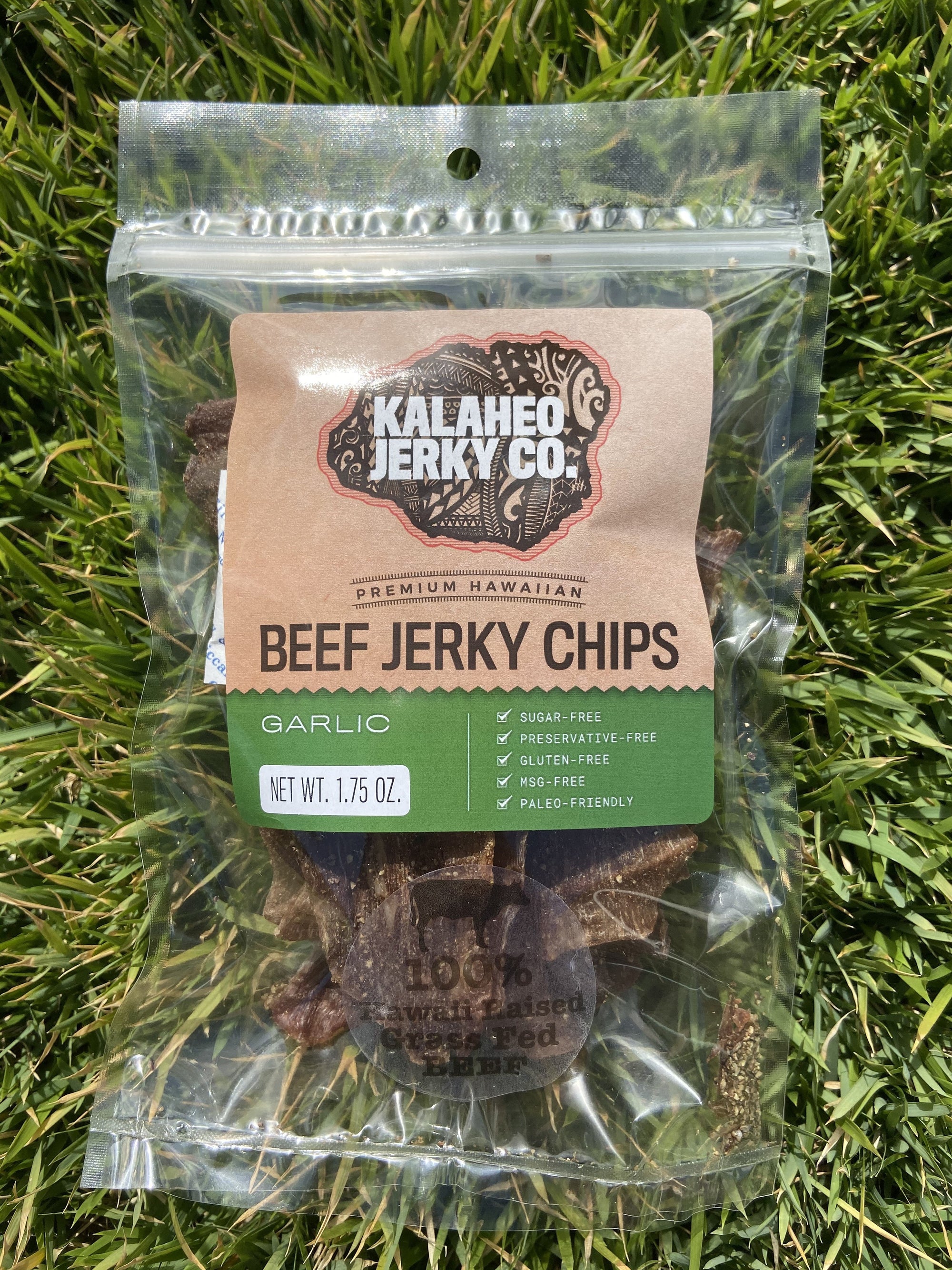 Pop-Up Mākeke - Kalaheo Jerky Co. - Garlic Beef Jerky Chips