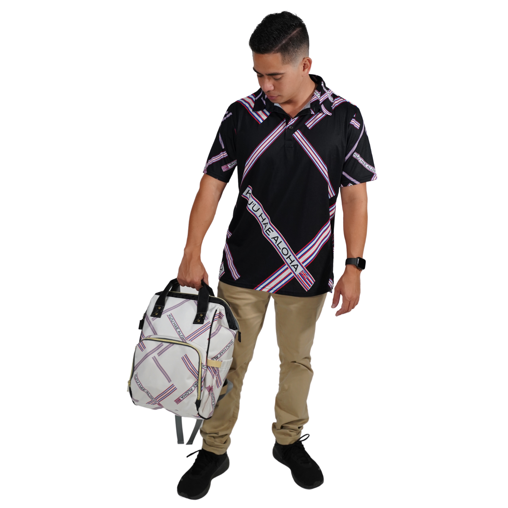 Pop-Up Mākeke - Kini Zamora - Kuʻu Hae Aloha Polo Shirt