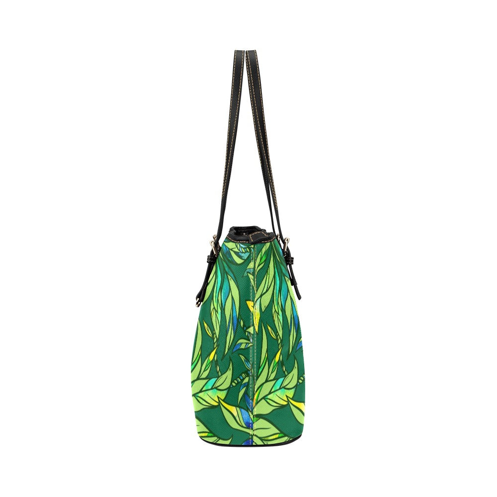 Pop-Up Mākeke - Kini Zamora - Lāʻi Small Tote Bag - Botanical - Side View