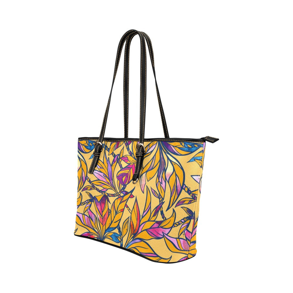 Pop-Up Mākeke - Kini Zamora - Lāʻi Small Tote Bag - Lilikoi - Front View