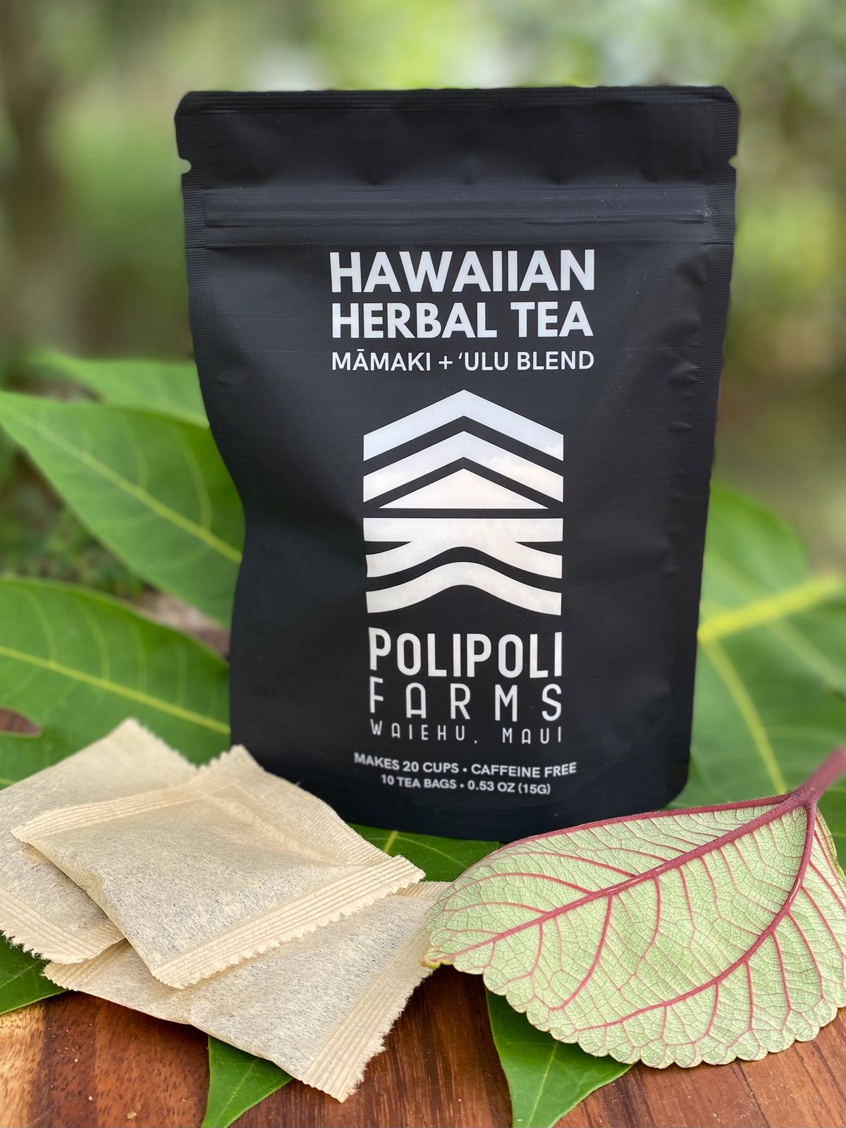 Pop-Up Mākeke - Polipoli Farms - Hawaiian Herbal Tea - Māmaki &amp; ʻUlu