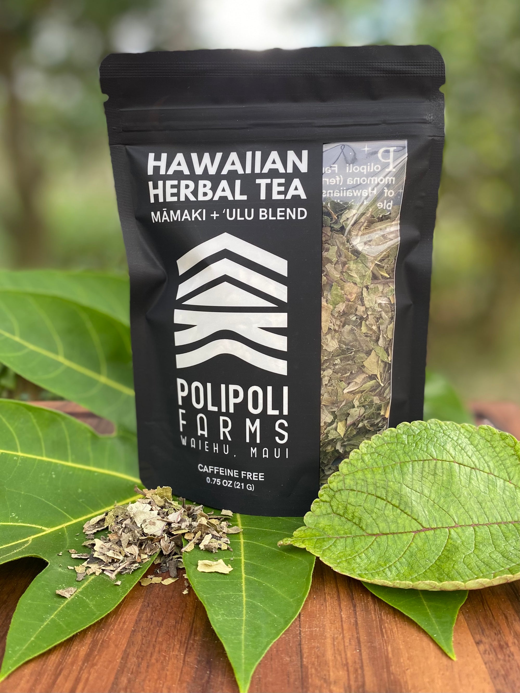 Pop-Up Mākeke - Polipoli Farms - Hawaiian Loose Leaf Herbal Tea - Māmaki & ʻUlu