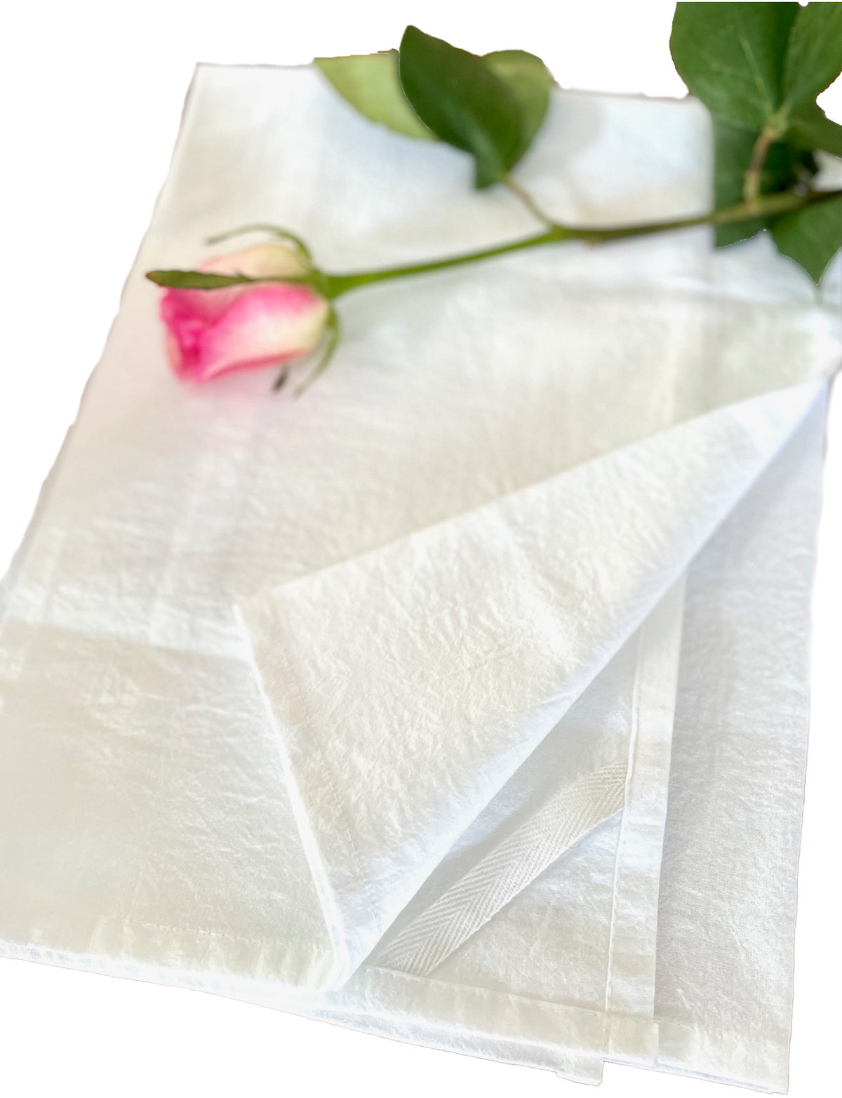 Pop-Up Mākeke - Sal Terrae - Flour Sack Kitchen Towel - Aloha Served Daily - Blue Pineapple - Back View