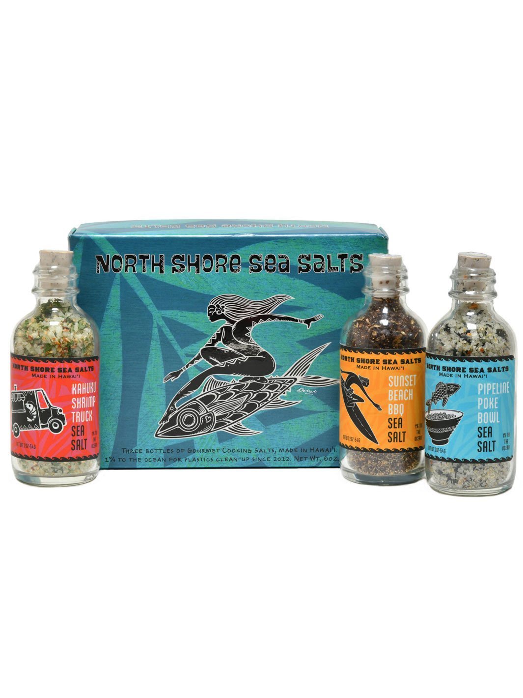 Pop-Up Mākeke - Sea Salts of Hawaii - North Shore Hawaiian Sea Salt Sampler Box