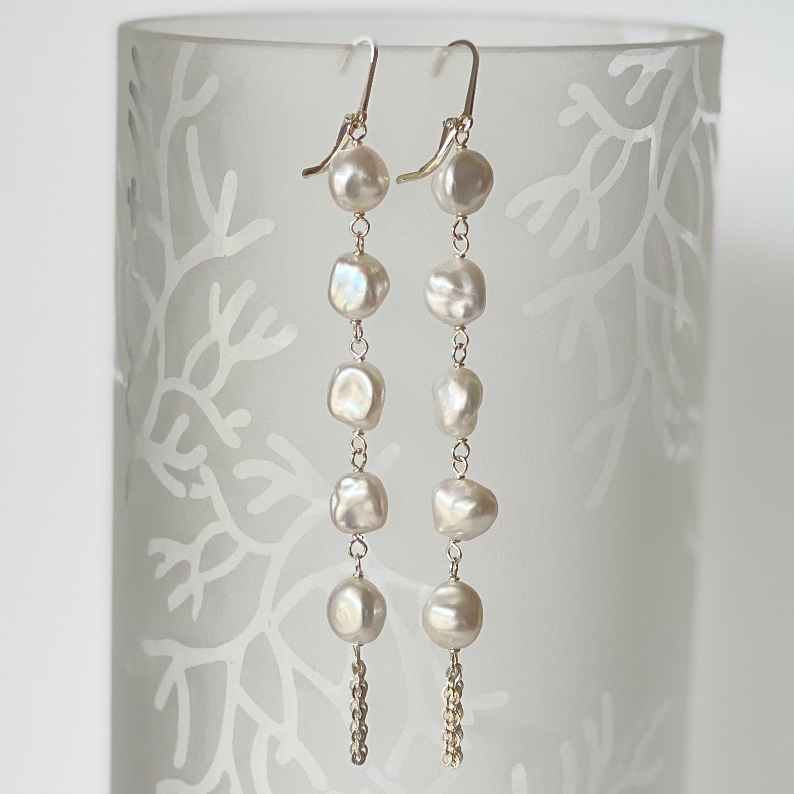 Pop-Up Mākeke - Stacey Lee Designs - Fringe Earrings - Front View