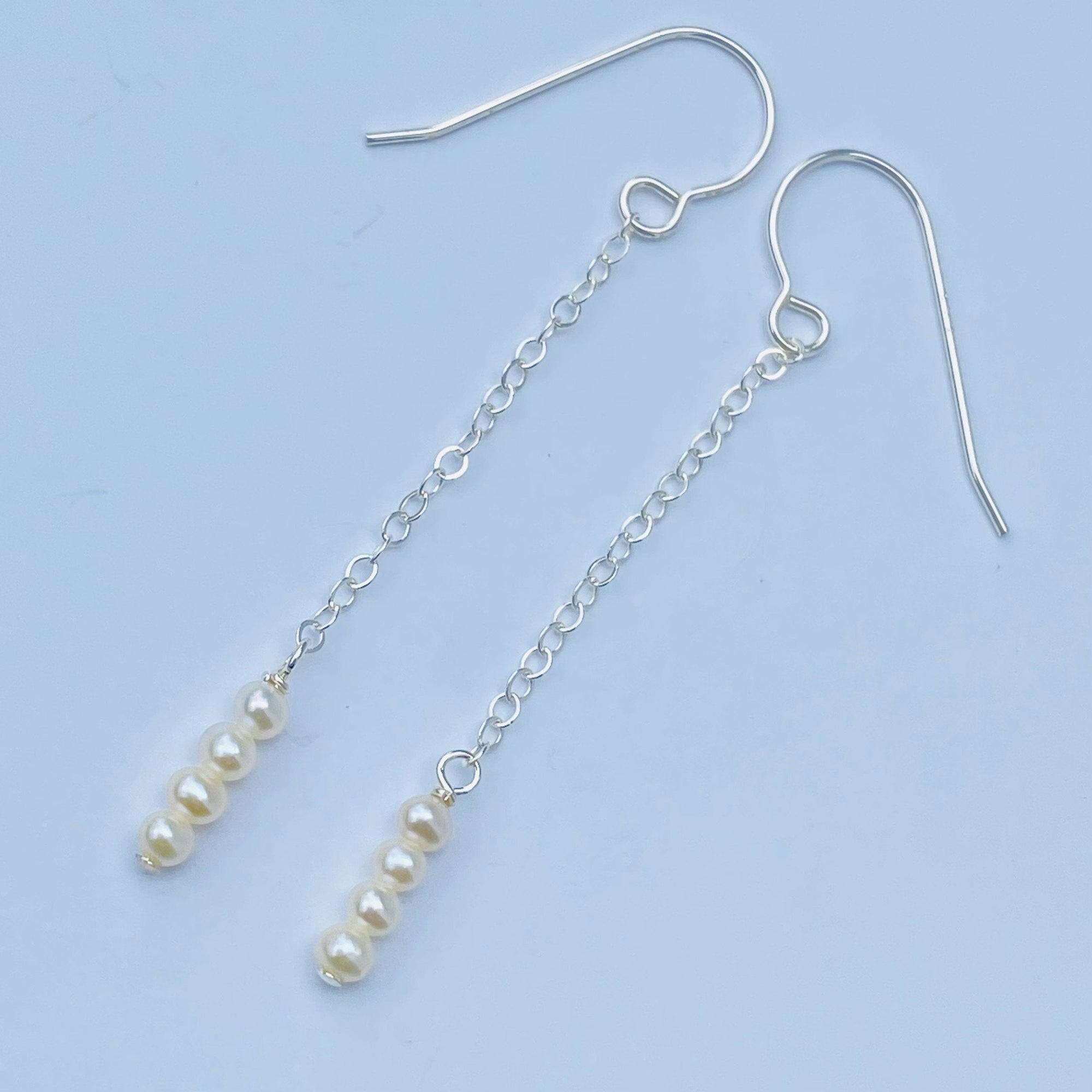 Pop-Up Mākeke - Stacey Lee Designs - Sweet Pea Sterling Silver Drop Earrings