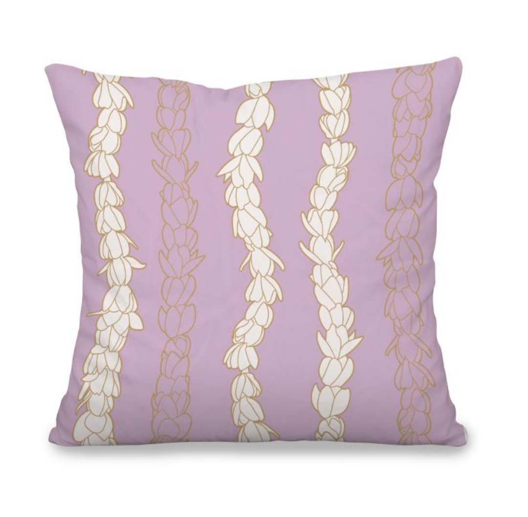 Ākala (pink) Pīkake Lei Pillowcase