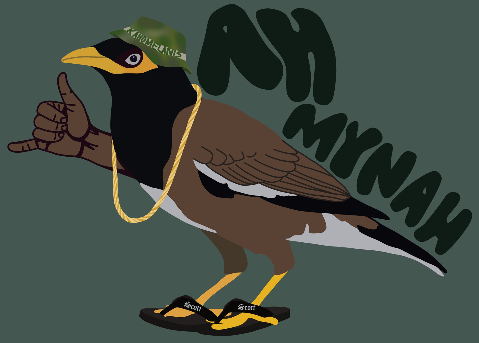 Ah Mynah Sticker