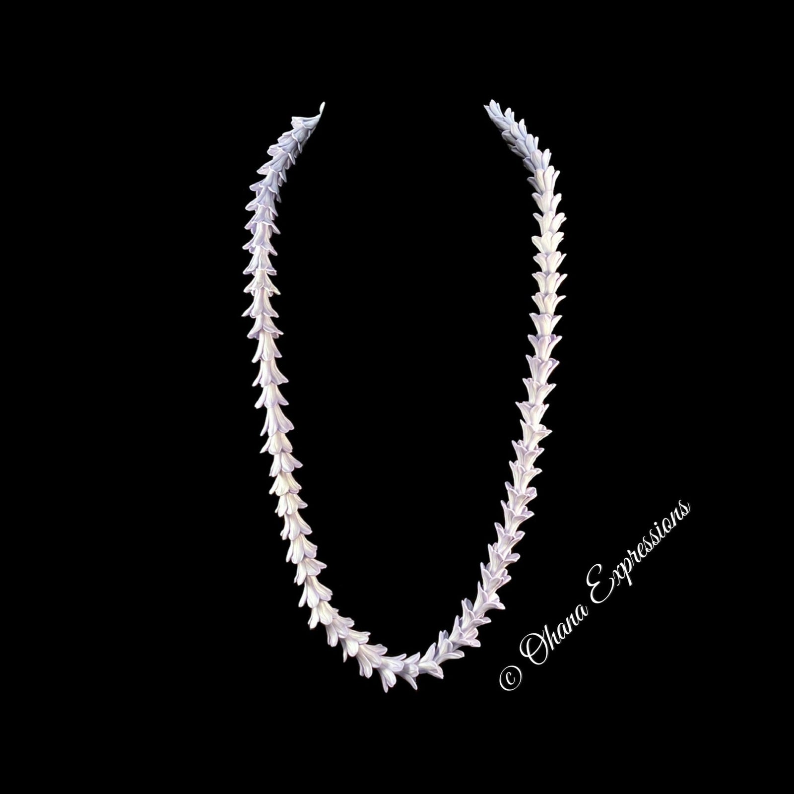 Periwinkle Blue Agapanthus Lily Lei - 30in